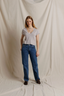 Alanis V Neck T-Shirt - Cloud Gray