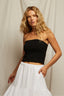 Vera - Cotton Spandex Tube Top - True Black