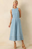 Amelia Chambray Midi Dress