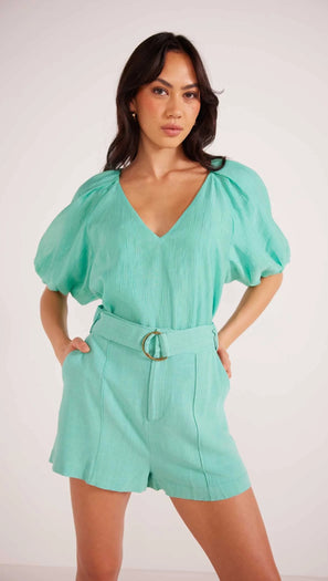 Lois Belted Short - Mint