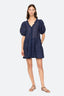 Antonina Puff Slv Dress - Navy