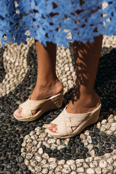 Patrica Wedge Heels - Nude